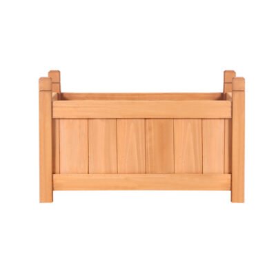 Green Fingers Garden Bed 60x30x33cm Wooden Planter Box Raised Container Growing - Image 3