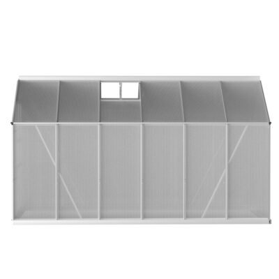 Greenfingers Greenhouse 3x2.5x2.26M Double Doors Aluminium Green House Garden Shed - Image 3