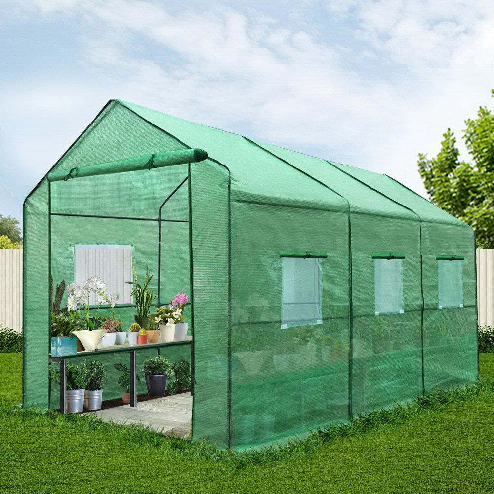 Greenfingers Greenhouse 3.5x2x2M Walk in Green House Tunnel Plant Garden Shed - Image 8