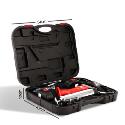 Giantz Grease Gun Cordless 20v 450g 9000PSI 76cm Hose Electric Battery Cartridge - Image 2