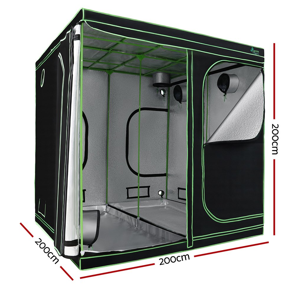 Greenfingers Grow Tent 200x200x200CM Hydroponics Kit Indoor Plant Room System - Image 2