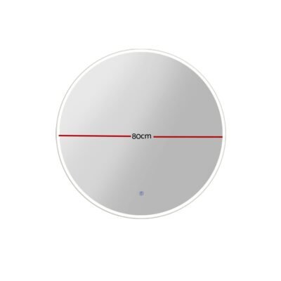 Embellir Wall Mirror 80cm with Led light Makeup Home Decor Bathroom Round Vanity - Image 2