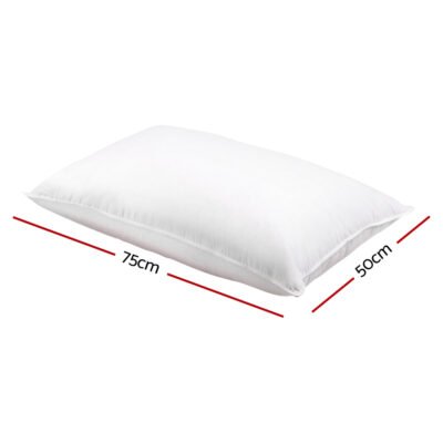 Giselle Bedding Duck Feather Down Pillow Twin Pack - Image 2