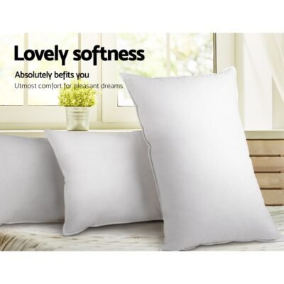 Giselle Bedding Duck Feather Down Pillow Twin Pack - Image 6