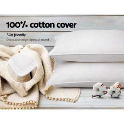 Giselle Bedding Duck Feather Down Pillow Twin Pack - Image 7