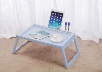 Multifunction Laptop Bed Desk with foldable legs for Home Office (Blue) - Image 2