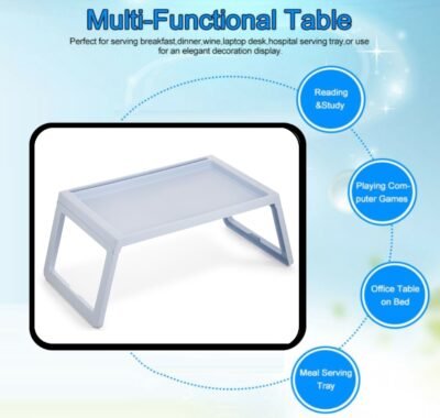Multifunction Laptop Bed Desk with foldable legs for Home Office (Blue) - Image 3