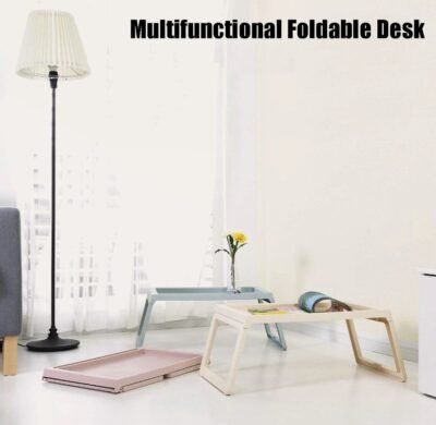 Multifunction Laptop Bed Desk with foldable legs for Home Office (Blue) - Image 7