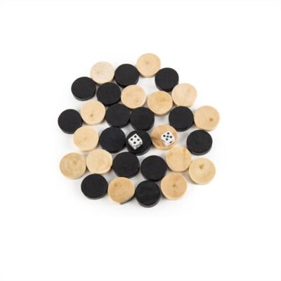 3 IN 1 Wooden Chess Set Folding Chessboard Wood Pieces Draughts Backgammon Toy - Image 3