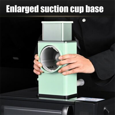 Kitchen Vegetable Food Manual Rotary Drum Grater Chopper Slicer Fruit Cutter - Image 5