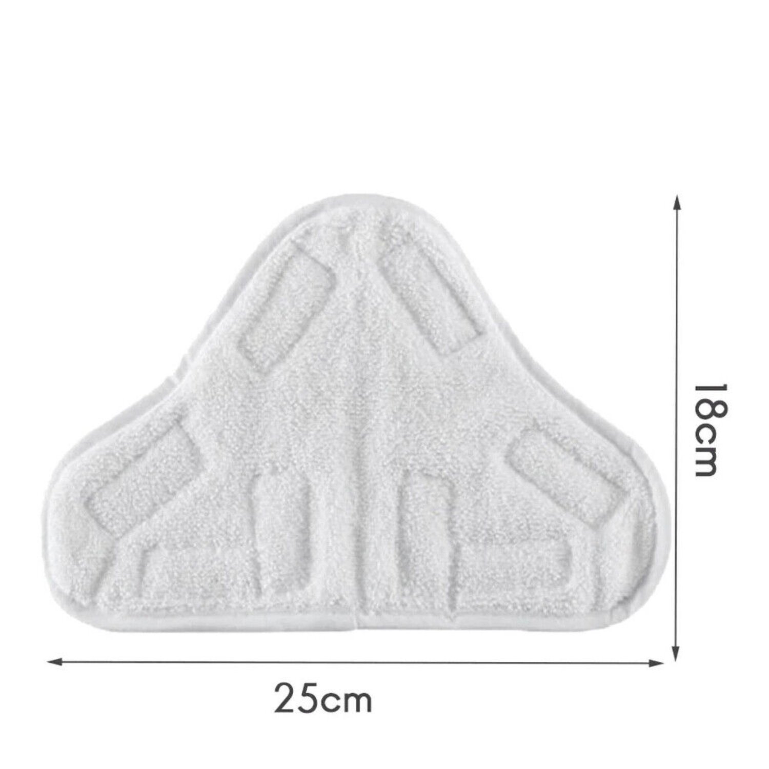 5PCS Stick On White Washable Cleaning Pads Microfiber For X5 Steam Mop H20 H2O - Image 2