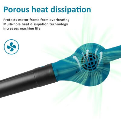 Cordless Garden Leaf Dust Blower Handheld For Makita With 2Battery & Charger 36V - Image 4