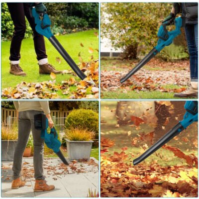 Cordless Garden Leaf Dust Blower Handheld For Makita With 2Battery & Charger 36V - Image 6
