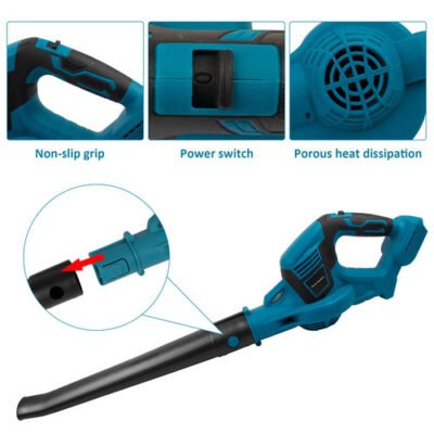 Cordless Garden Leaf Dust Blower Handheld For Makita With 2Battery & Charger 36V - Image 7