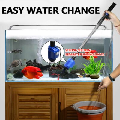 Electric Aquarium Fish Tank Cleaner Water Exchanger Siphon Vacuum Sand Cleaner - Image 3