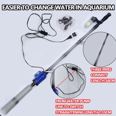 Electric Aquarium Fish Tank Cleaner Water Exchanger Siphon Vacuum Sand Cleaner - Image 7