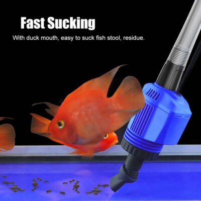Electric Aquarium Fish Tank Cleaner Water Exchanger Siphon Vacuum Sand Cleaner - Image 2
