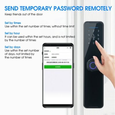 Digital Smart Door Lock Fingerprint APP Key Card Password Electronic Home Lock - Image 5