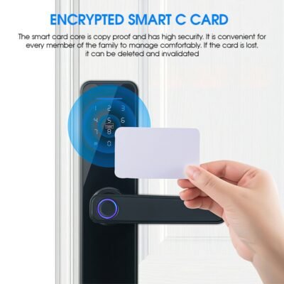 Digital Smart Door Lock Fingerprint APP Key Card Password Electronic Home Lock - Image 6