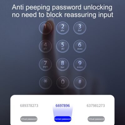 Digital Smart Door Lock Fingerprint APP Key Card Password Electronic Home Lock - Image 8