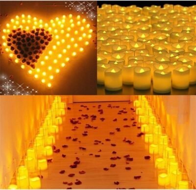 48PCS Flameless LED Tea Light Tealight Candle Wedding Decoration - Image 8