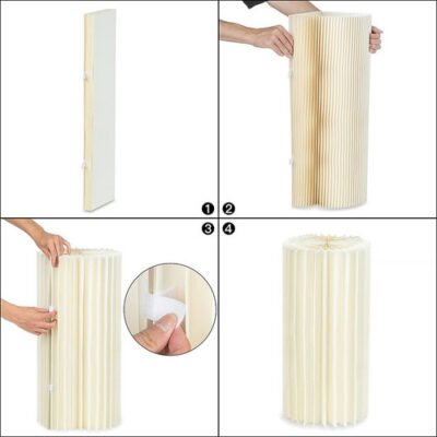 3 PCS Carboard Round Plinth Cylinder Pedestal Wedding Flower Display Stand - Image 6