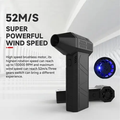 130000 RPM Powered Mini Jet Fan Dry Fan Mini Blower Turbo Fan Multifunctional - Image 6